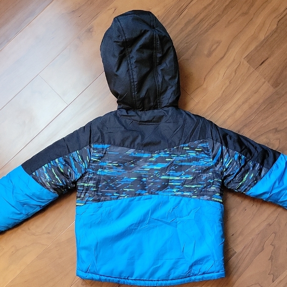 Blue and Black Kids Winter Jacket and Snow Bib Set - Picture 4 of 8